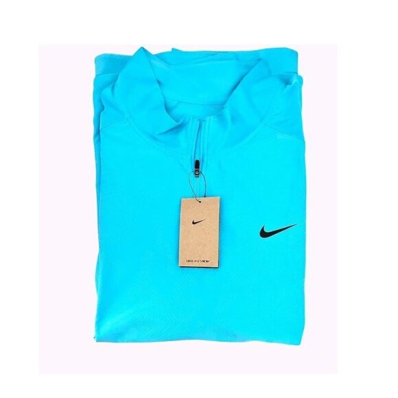 Nike Mens Blue Zip Up Dri FIT Moisture Wick Golf Tour Shirt Plus Sz 3XL New - Picture 3 of 12
